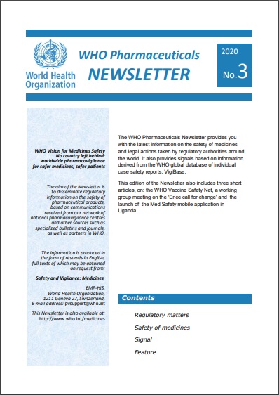 WHO Pharmaceuticals Newsletter (No. 6, 2017)