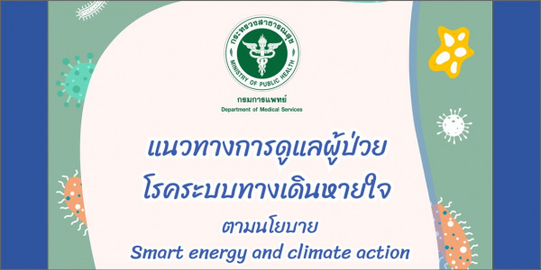 แนวทางการดูแลผู้ป่วย โรคระบบทางเดินหายใจตามนโยบาย Smart energy and climate action